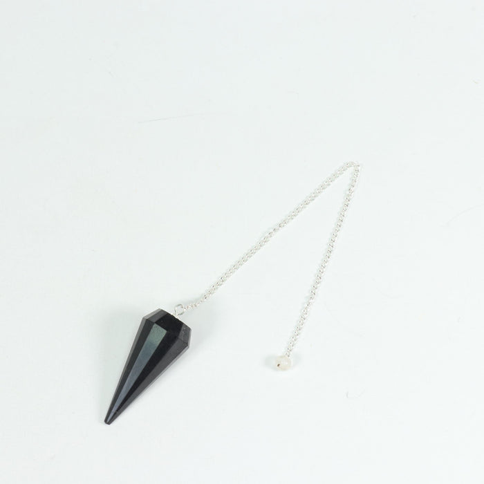 Natural  Shungite Pendulum, 9,5" x 2" Inch, 10 Pieces in a Pack, #0021