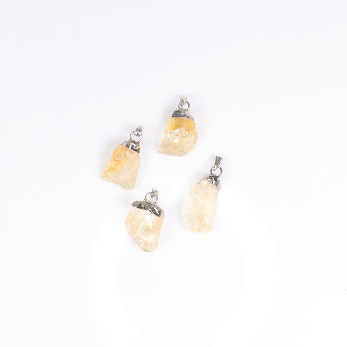 Citrine Raw Pendants,5 Pieces in a Pack, #001