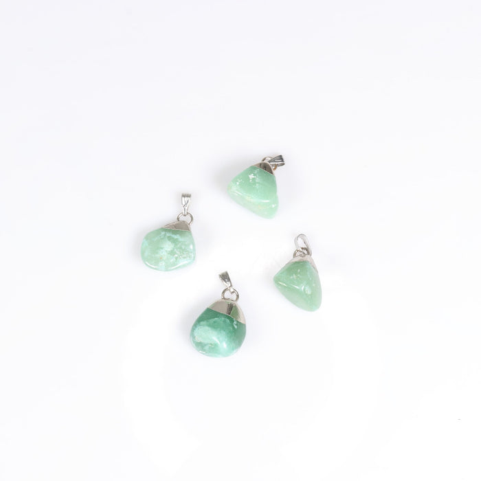 Green Aventurine Mixed Shape Pendants, 0.50" x 0.80" Inch, 5 Pieces in a Pack, #008