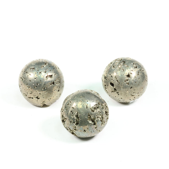 Pyrite Sphere Shaped, ~2" Inch, 100-200 gr, 1 Piece