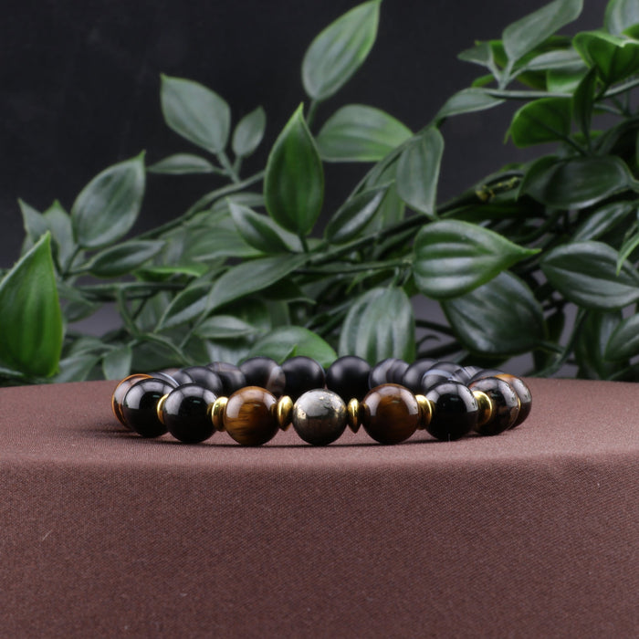 Protection Intention - Natural Gemstone Bracelets, 10 Pieces in a Pack