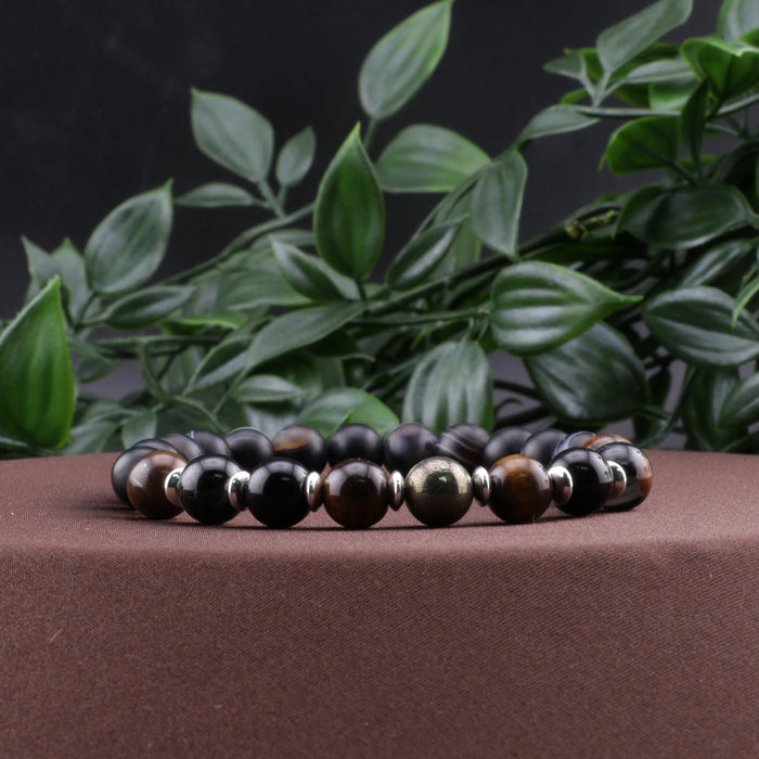 Protection Intention - Natural Gemstone Bracelets, 10 Pieces in a Pack
