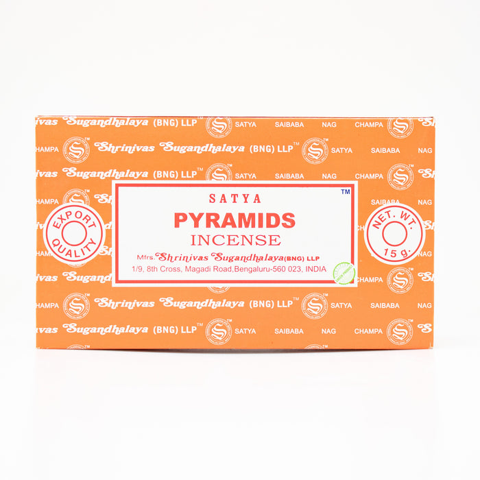 Satya Pyramids, Incense Sticks, 15 grams in one Pack, 12 Pack Box