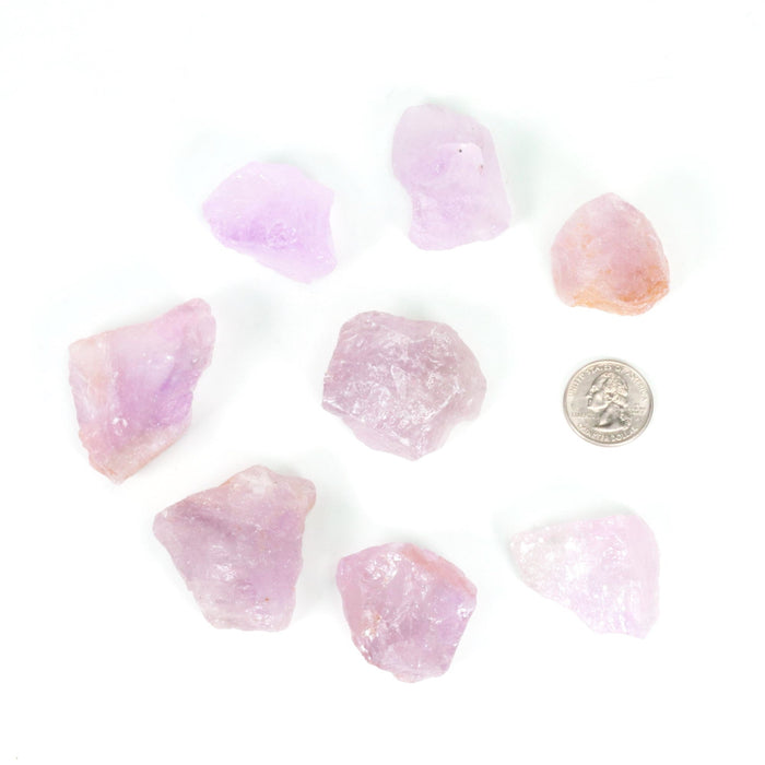 Amethyst Rough Stone, B Quality, 20 Pieces in a Pack, #001