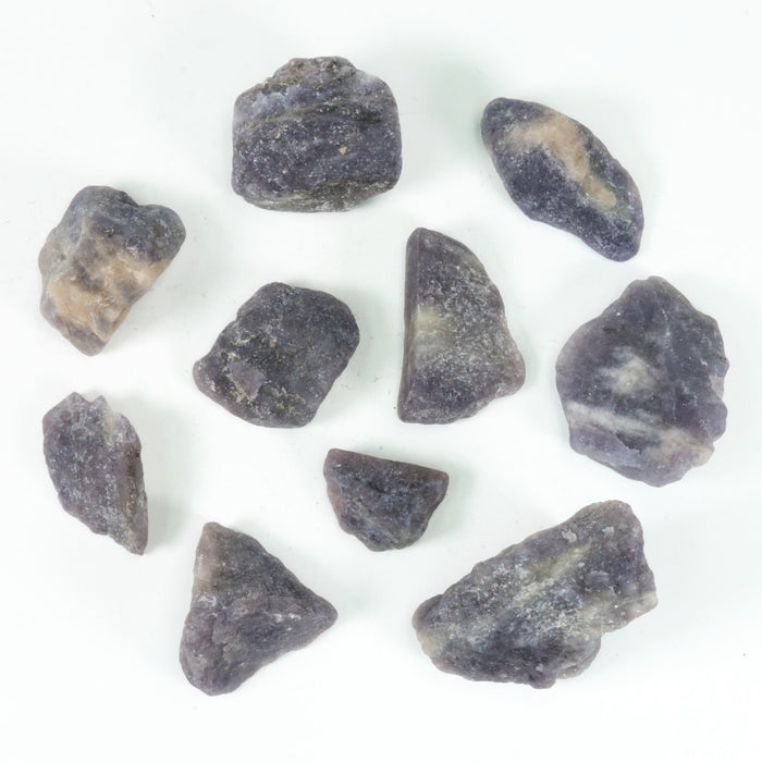 Purple Fluorite Rough Stone, 3-5cm, 20 Pieces in a Pack, #088