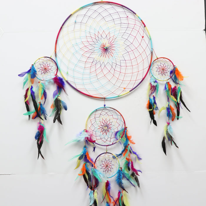 Dream Catcher Web with Feathers, 5 Pieces in a Pack#SM7CF