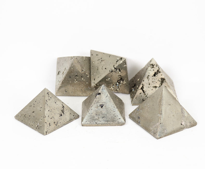 Pyrite Pyramid Shaped, ~2" Inch, 1 Lb Pack , #001