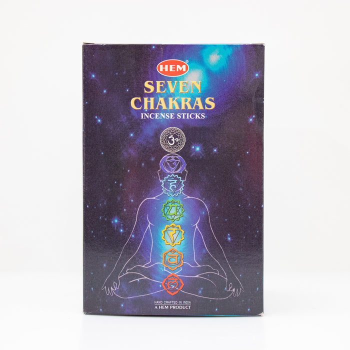 Hem Seven Chakra, Incense Stick, 35 Sticks, 12 Pack Box