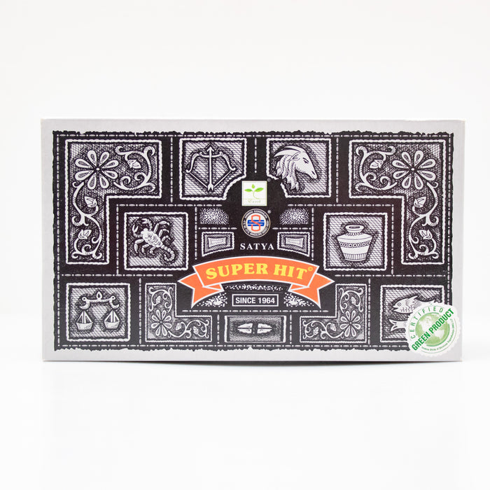 Satya Super Hit, Incense Sticks, 15 grams in one Pack, 12 Pack Box