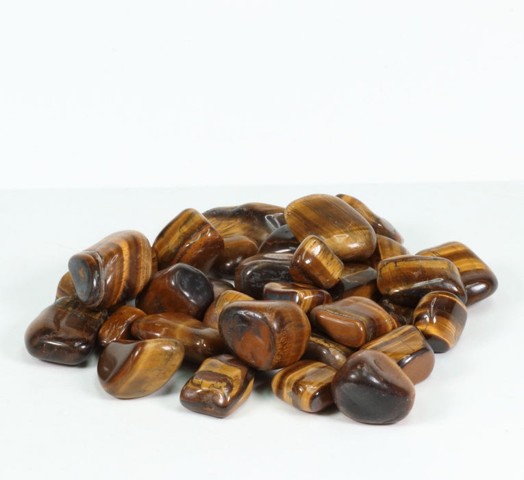 Tiger Eye Tumbled Stone, 2-3cm, Quality A, 1 Lb