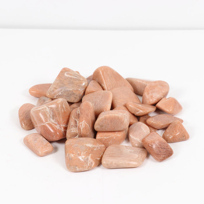 Peach Moonstone Tumbled Stone, 2-3cm, 1 Lb