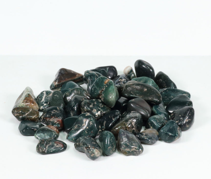 Moss Agate Tumbled Stone, 2-3cm, 1 Lb