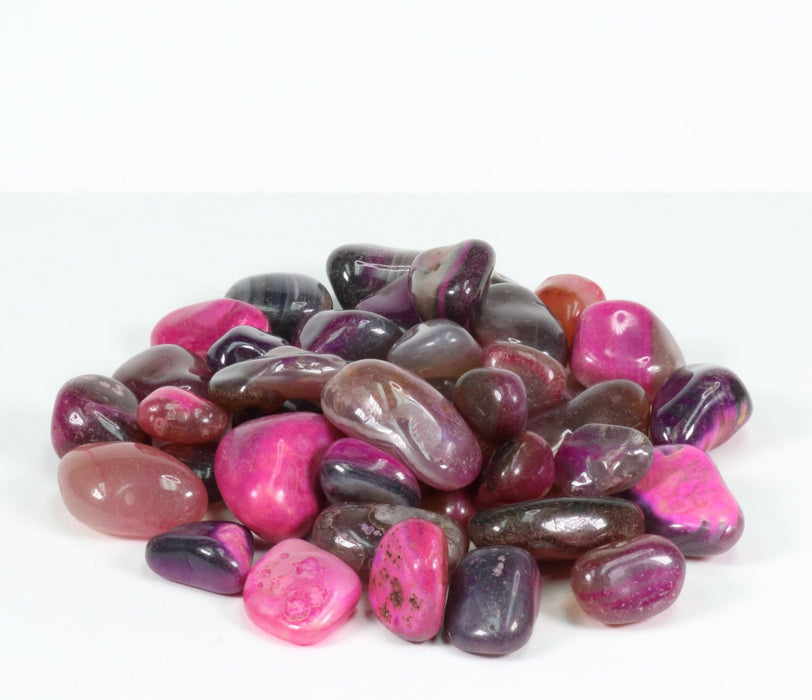 Pink Agate Tumbled Stone, 2-3cm, 1 Lb