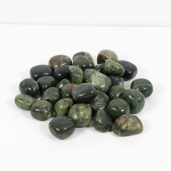 Green Jade Tumbled Stone, 2-3cm, 1 Lb