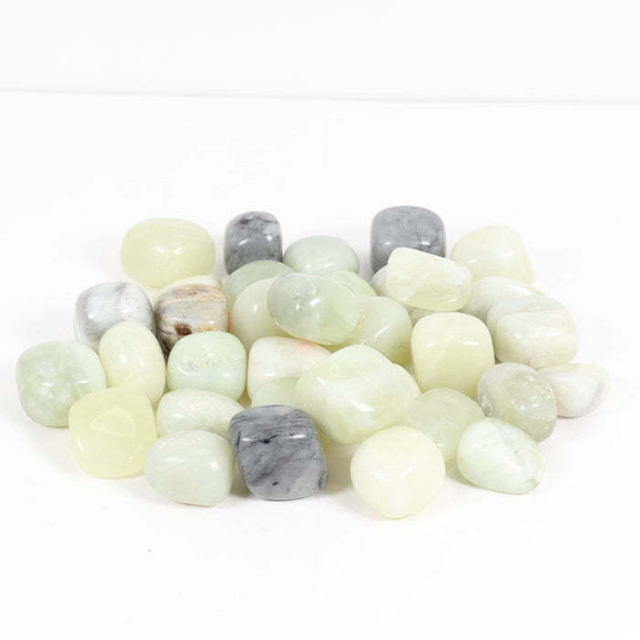 New Mountain Jade Tumbled Stone, 2-3cm, 1 Lb