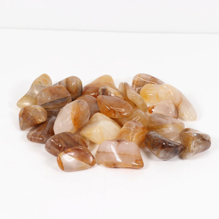 Yellow Hematoid Quartz Tumbled Stone, 2-3cm, 1 Lb.