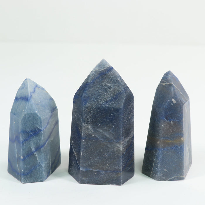 Blue Aventurine Polished Tower, Cut Base,  300-400 Gr, 1 Piece #064