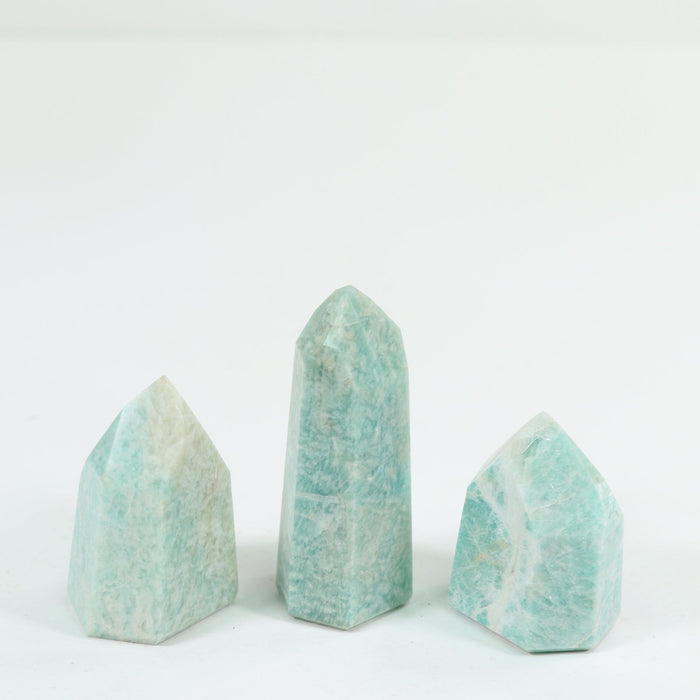 Amazonite Polished Tower, Cut Base,  0-100 Gr, 1 Piece #050