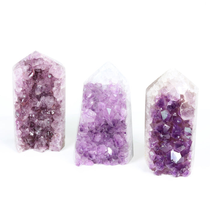 Amethyst Cluster Tower, Cut Base,  750-1000 Gr, 1 Piece, #003