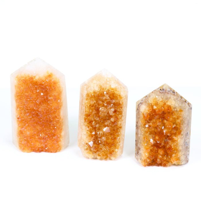 Citrine Cluster Tower, Cut Base, 250,-500 Gr, 1 Piece,  #007