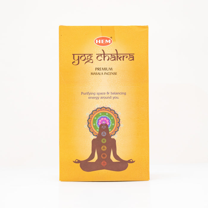 HEM Yog Chakra, Incense Sticks, 15 Grams in One Pack, 12 Pack Box