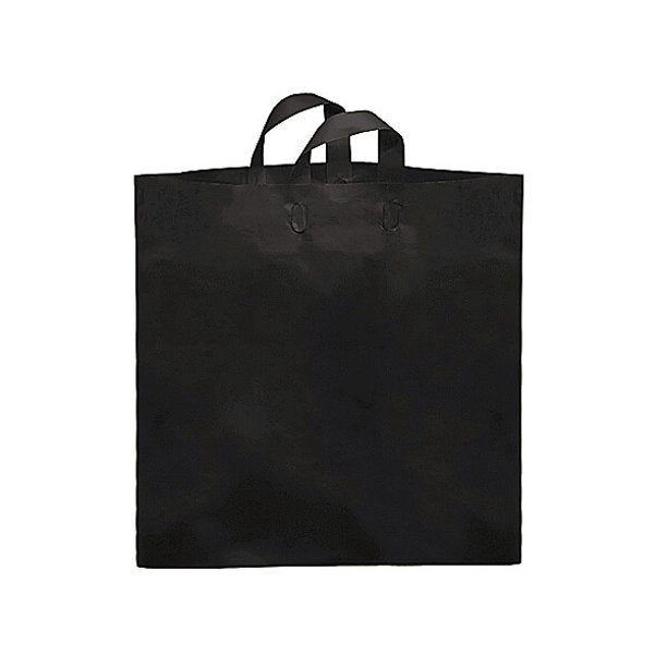 Black Colossal Reusable Plastic Bags 22x8", 200 Pieces in a Pack