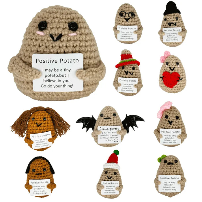 Motivational Crochet Dolls, Dozen Per Pack, Assorted Mix