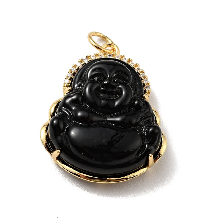 Dyed Jade Buddha Pendant, 5 Pieces in a Pack