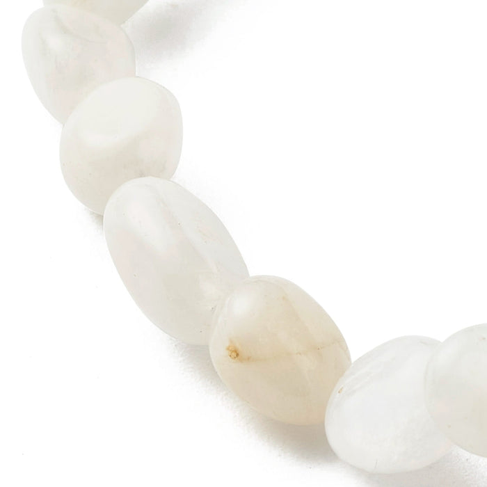 Moonstone Nugget Beads Bracelet, 6-8mm, 5 Pieces in a Pack