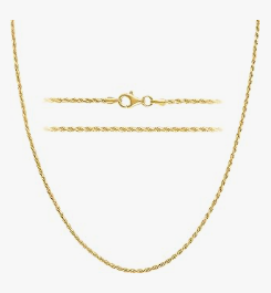 304 Stainless Steel Cable Chain Necklace, 22” with Lobster Claw Clasps, Gold Color, Pack of 50