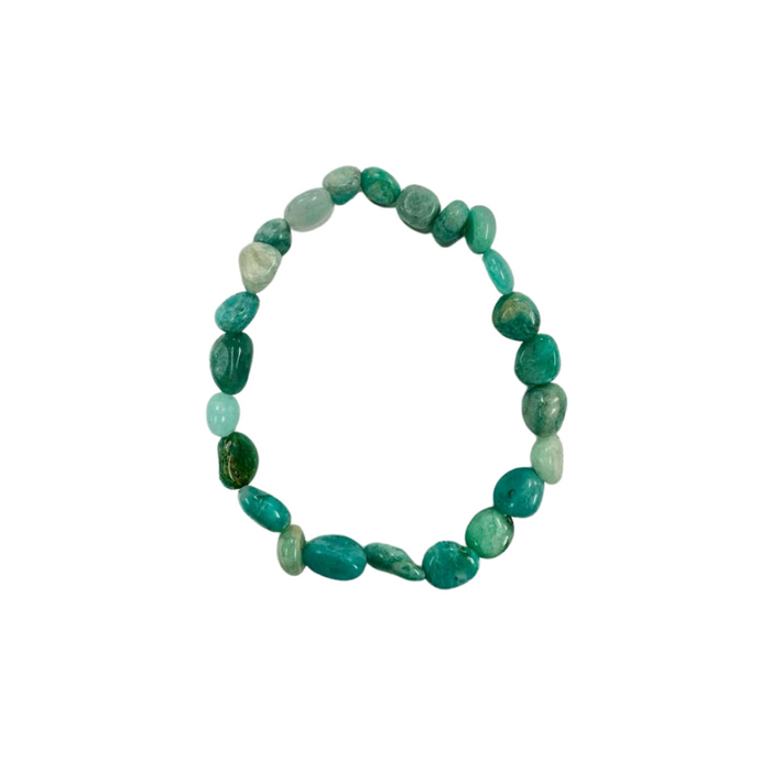 Natural Amazonite Bracelet, No Metal, 5 Pieces in a Pack #244