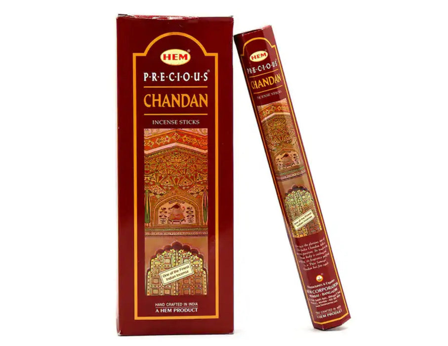 Hem Precious Chandan, Incense Sticks, 18 grams in one Pack, 25 Pack Box