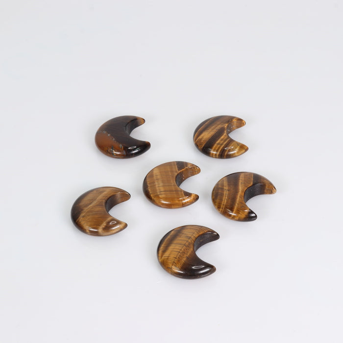 Tiger Eye Moons, 30mm, 10 Pieces in a Pack, #011