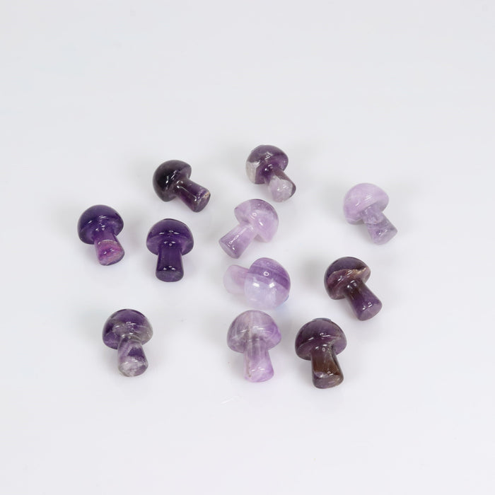 Amethyst Mushrooms, 20mm, 10 Pieces in a Pack, #012