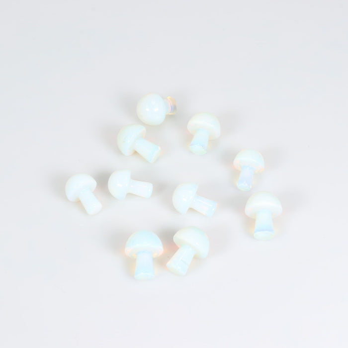 Opalite Mushrooms, 20mm, 10 Pieces in a Pack, #012