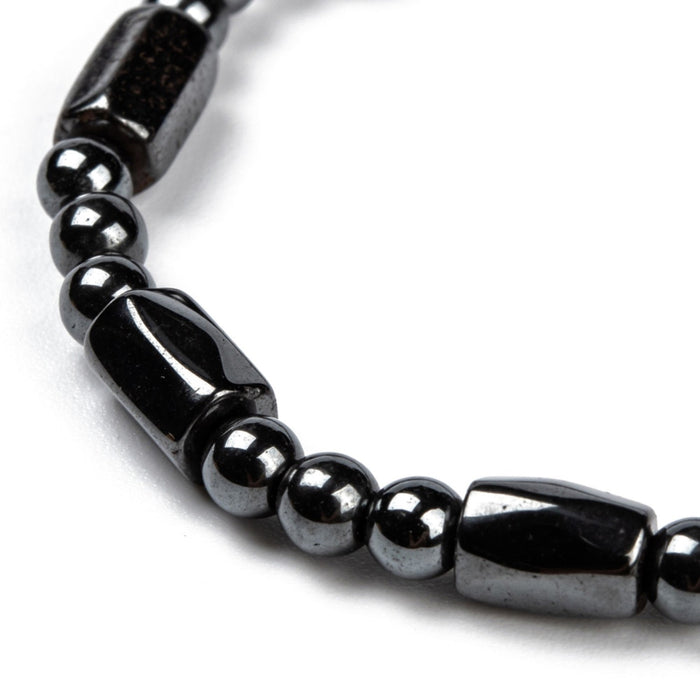 Hematite Bracelet, Magnetic, 6-8 mm, 5 Pieces in a Pack, #236
