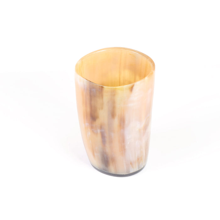 Viking Buffalo Horn Cup, Bone, 4" inch, #001