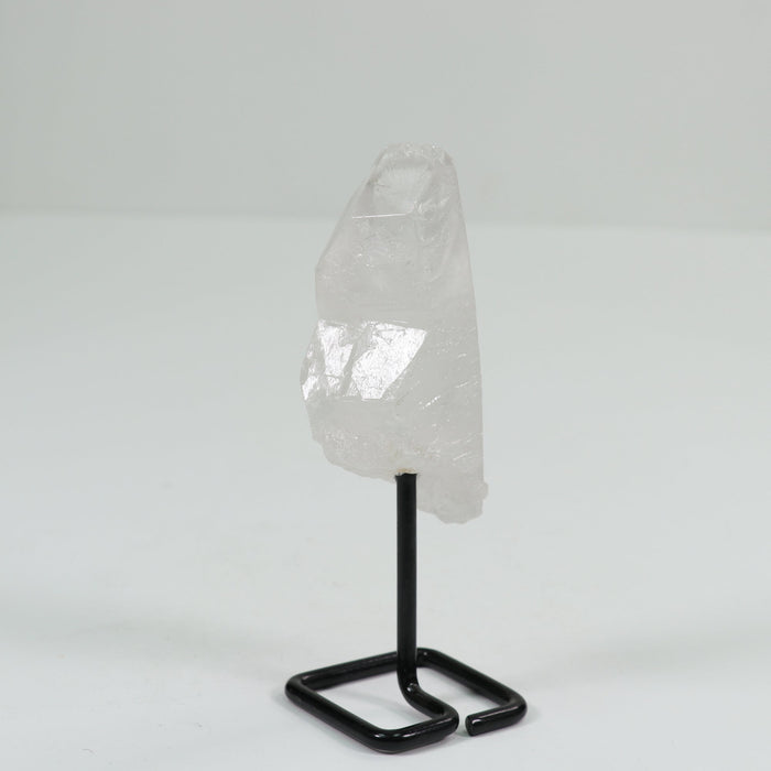 Natural Clear Quartz  Polished on Metal Stand, 0-250 Gr, #012