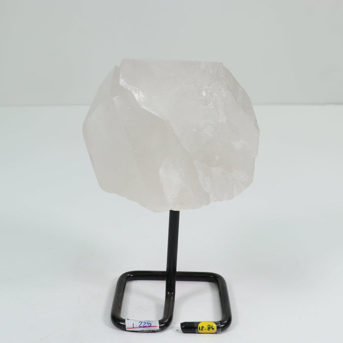 Natural Clear Quartz  Polished on Metal Stand, 1000-1500 Gr, #016