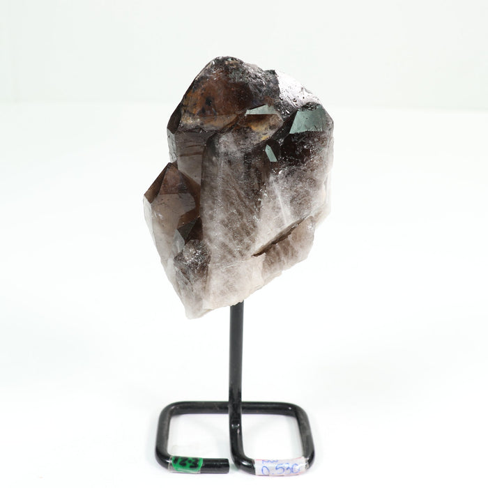 Natural Smoky Quartz Point on Metal Stand, 500-750 Gr, #002