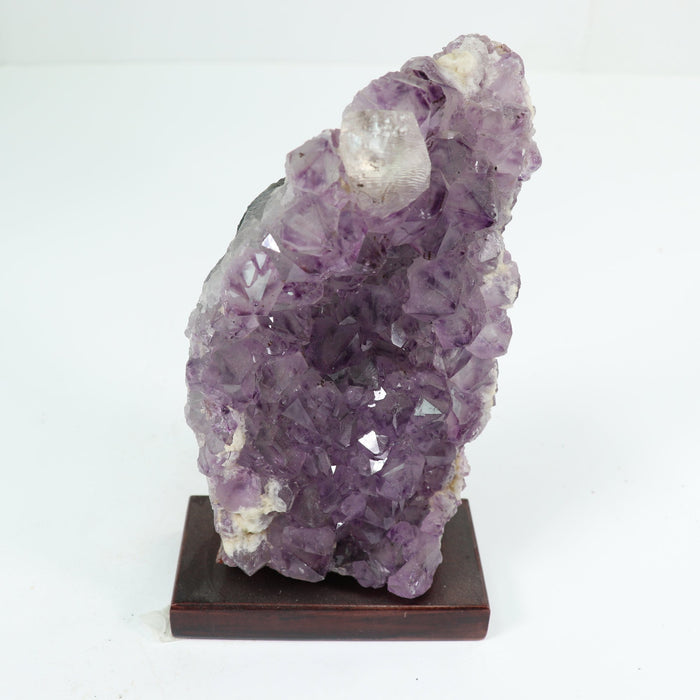 Amethyst Cluster Natural Form on Wood Stand, 1 Piece, 1500-2000 Gr, #003