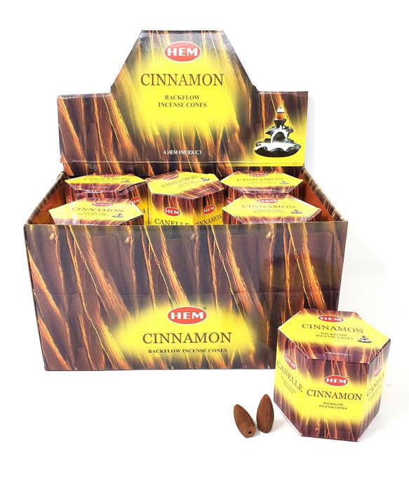 HEM Cinnamon, Backflow Cones, 12 Pack  (40 cones each pack), 480 Cones