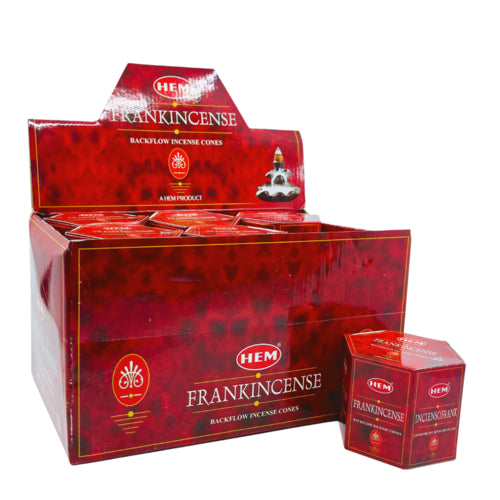 HEM Frankincense, Backflow Cones, 12 Pack  (40 cones each pack), 480 Cones