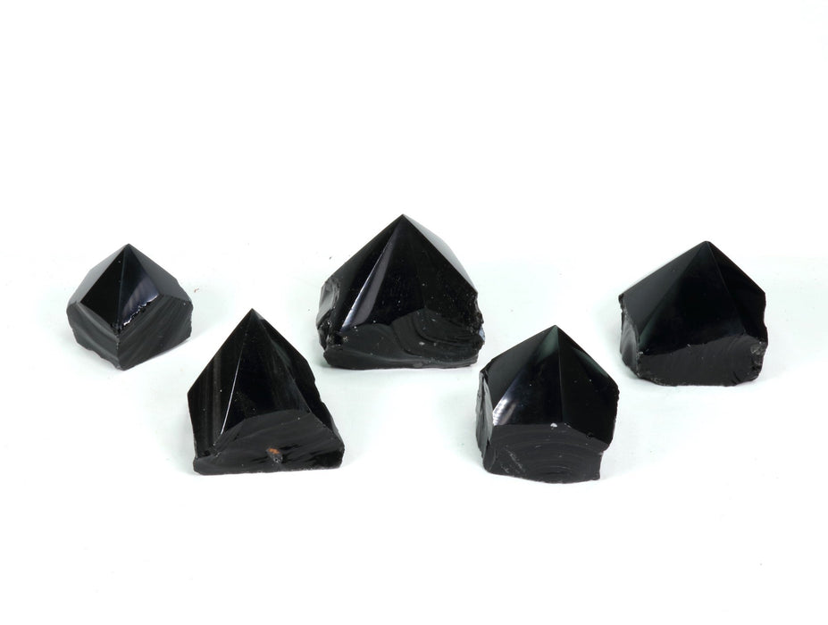 Black Obsidian  Power Point, 3"-4" Inch, 200-400gr Each, 1 Piece