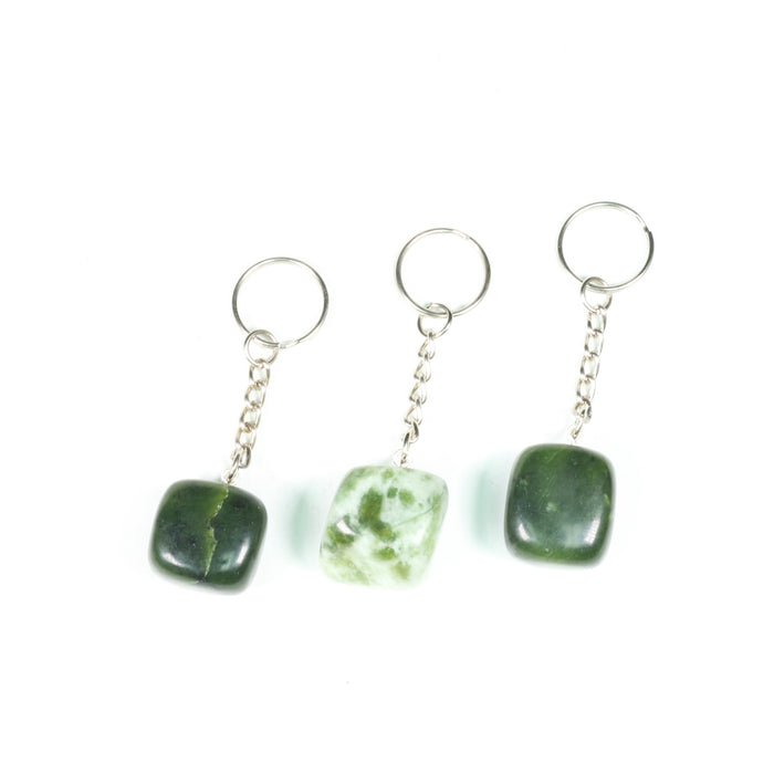 Green Jade Key Chain, 10 Pieces in a Pack, #012