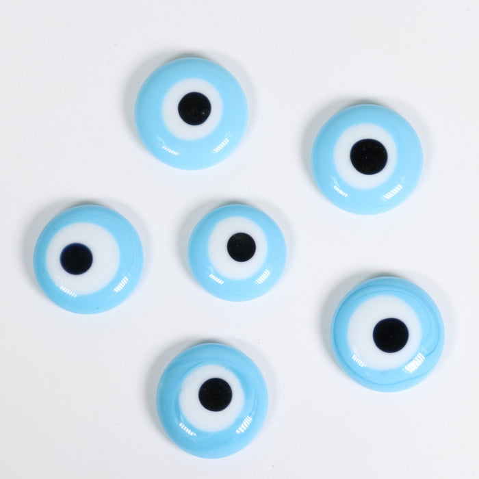 Evil Eye, 1" Inch, Turquoise, Handmade, 10 Pieces in a Pack, #002