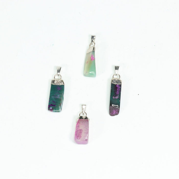 Agate Mixed Shape Pendants, 5 Pieces in a Pack, #075