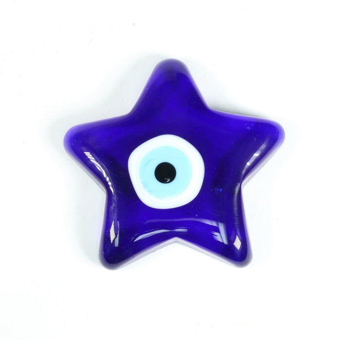 Evil Eye Star Shaped, 2,5", Handmade, 10 Pieces in a Pack, #001