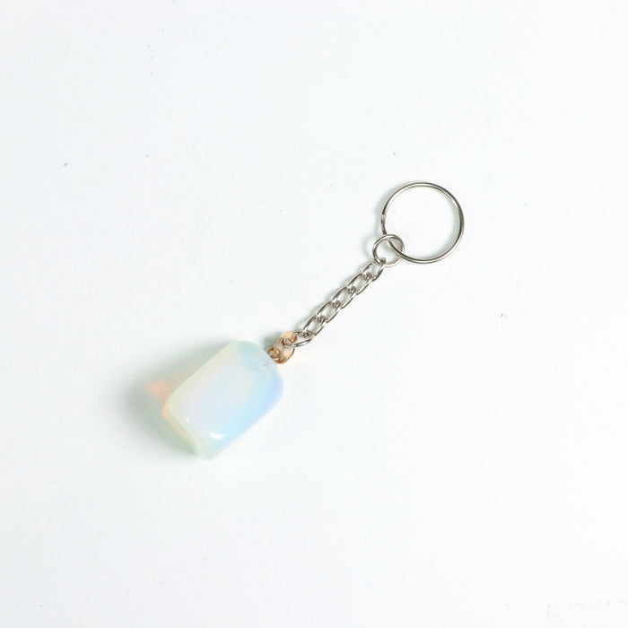 Opalite Gold Bale Mixed Shape Key Chain, 0.70" x 1.15" Inch, 10 Pieces in a Pack, #066