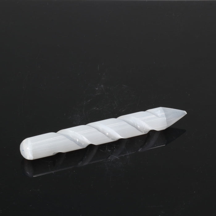 Selenite Plain Spiral Massage Wand, 5 Pieces in a Pack, 6-6,5", #002